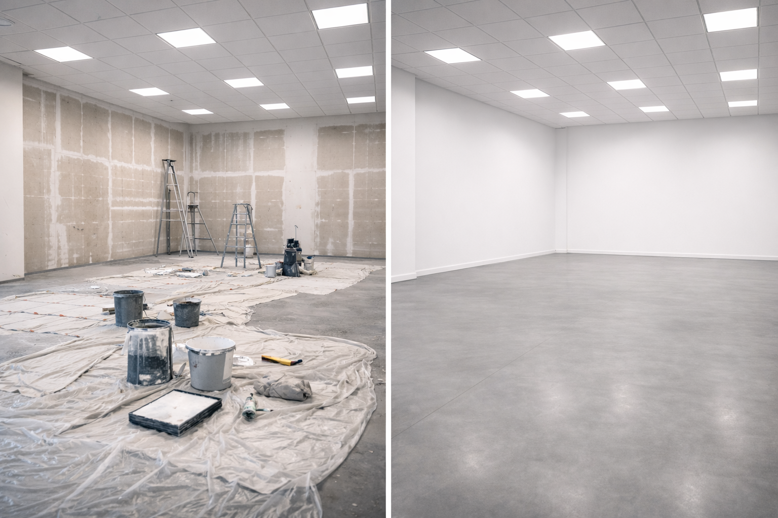 Tinteggiatura e Soffitto - Lavori completi di tinteggiatura con pitturazione di pareti e rifinitura di soffitti